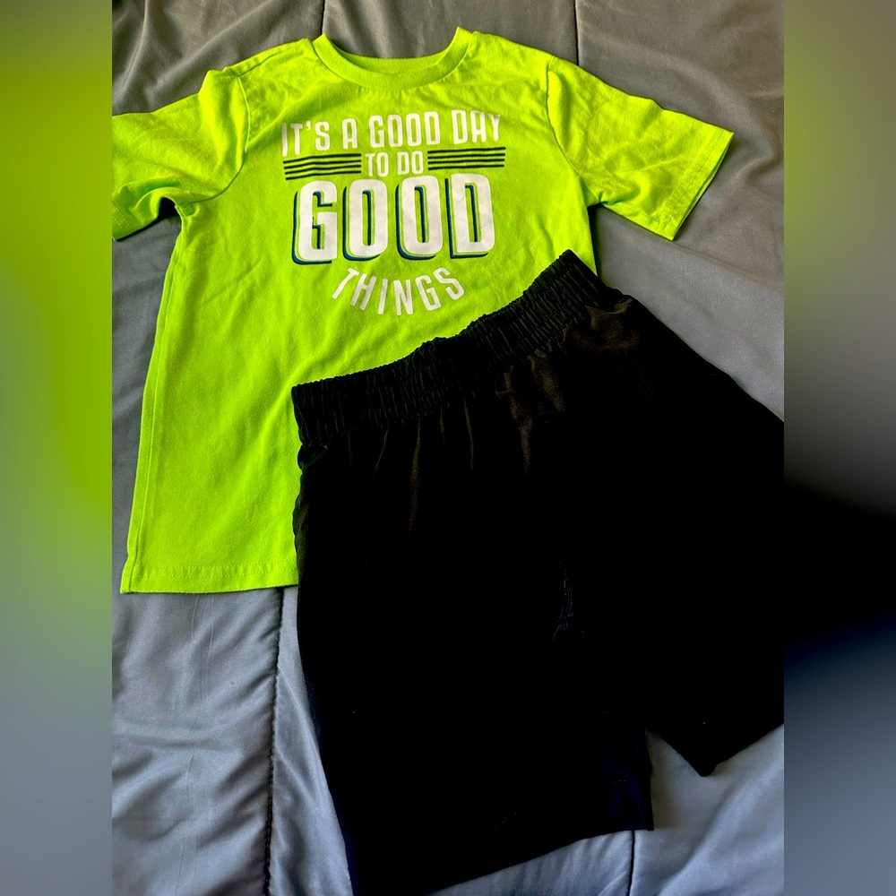 Boys shorts and tee outfit size 8